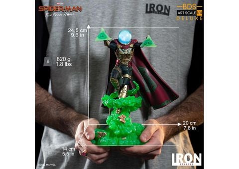 Statuette Iron Studio - Spider-man Far From Home - Deluxe 1/10 Mysterio 24 Cm